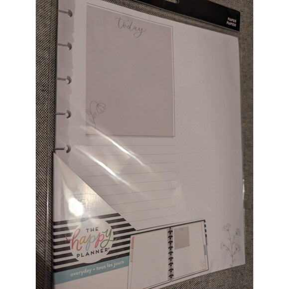 The Happy Planner - Neutral Florals Classic Filler Paper - 40 Sheets - Brand New - Picture 1 of 2